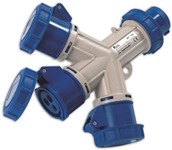 Moltiplicatore mobile a 3 uscite,