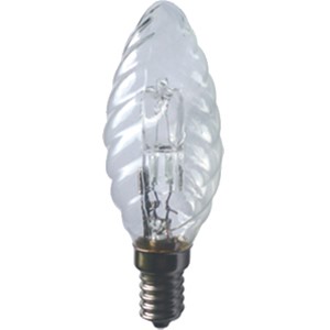 Lampadina alogena tortiglione E14