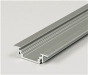 Profilo in alluminio 2 metri da incasso, colore silver
