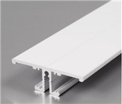 Profilo in alluminio 2 metri con illuminazione "retro", colore bianco