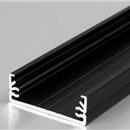 Profilo alluminio 2 metri WIDE colore nero