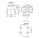 Micropulsante 4.3mm 12Vcc 50mA