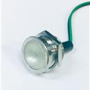 Segnalatore luminoso in ottone cromato con 3LED HF luce azzurra