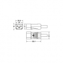 Spina tripolare C14 standard VDE 10A 250V