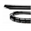 Guaina spirale nera 3.7mm 1 metro