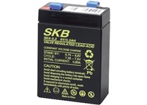 Batteria 6V 3.2Ah al piombo ricaricabile, faston 4.8, SKB