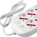 Multipresa 6 posizioni schuko,10/16A