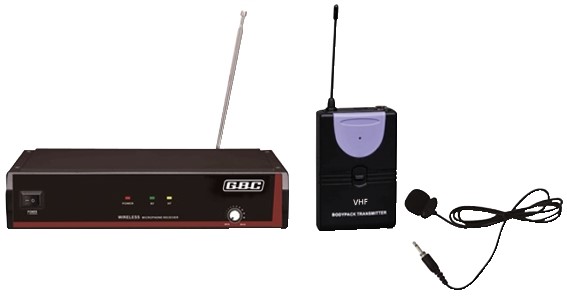 Kit radiomicrofono 1 canale VHF con