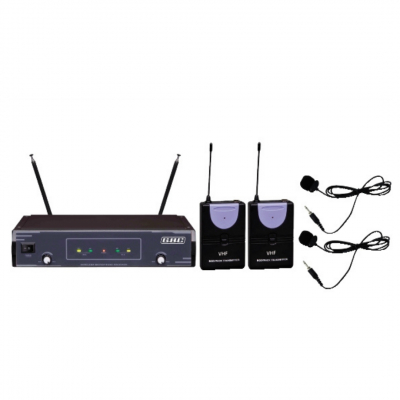 Kit radiomicrofono 2canali VHF con
