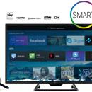 Smart TV Led 24'' slim 12V DVB-T2/S2 HEVC, Telesystem