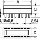 Zoccolo 16 PIN per C.I.