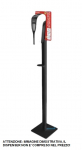 Asta metallo 150cm porta dispenser