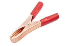 Pinza per batterie 50A rossa con manici isolati