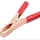 Pinza per batterie 50A rossa con manici isolati