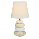 Lampada da tavolo 31cm con sassi
