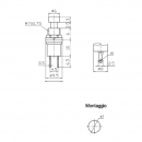 Micropulsante n.a. Off-(On) giallo 2 P a saldare