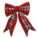 Fiocco di stoffa rosso 15cm