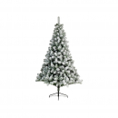 Albero di natale innevato 120cm 220 rami, diametro 81cm