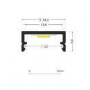 Profilo basic in alluminio 2metri