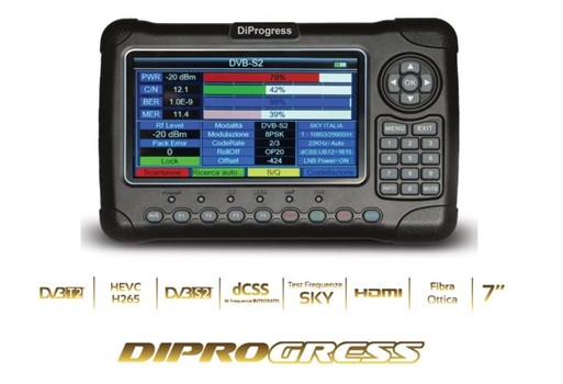 Misurometro DVB-S2/T2/FIBRAdCSS-H265