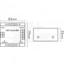 Controller RGB 12/24Vdc-8A per canal con telecomando touch