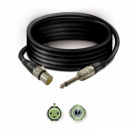 Cavo audio Jack 6.3mm Mono/XLR 3p.F.