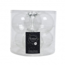 Box 6 palline trasparenti diametro 8cm