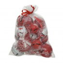 Set 14 campanelle rosse e bianche