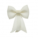 Fiocco bianco glitter h 14cm