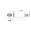 Presa alimentazione DC volante 2mm