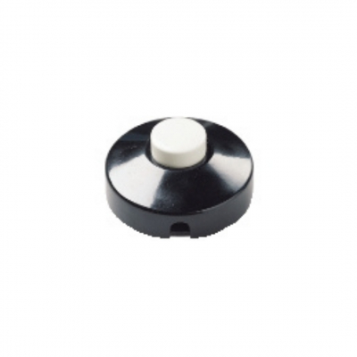 Interruttore a pedale 1P 2A nero