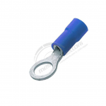 Terminali 6.4 mm blu occhiello
