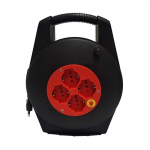 Avvolgicavo 10m 3x1.5 nero