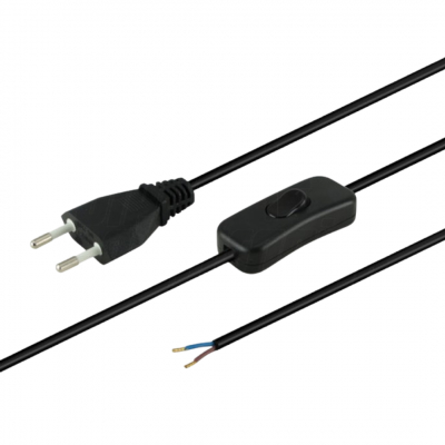 Cavo rete 2x0,75 con interruttore