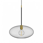 Lampada sospensione vetro trasp.