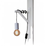 Lampada muro in legno E27