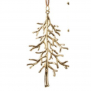 Albero/ renna/ stella oro h 9cm da appendere