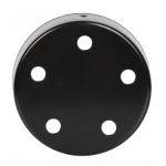 Rosone multiforo 5 fori nero d.100