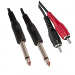 Cavo audio 2jack 6,3mono/2 sp.rca