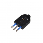 Spina di connessione 3 poli nera 10A