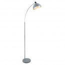 Piantana metallo grigio 1xE27