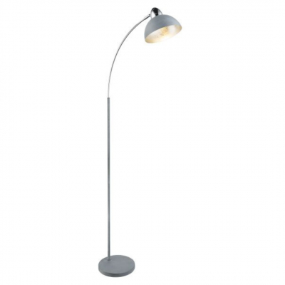 Piantana metallo grigio 1xE27