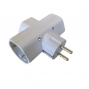 Adattatore triplo con schuko