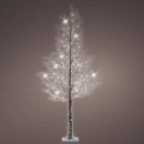 Albero innevato luminoso per esterno h 180cm