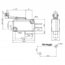 Microswitch leva e rotella 25mm 3p