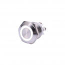 Pulsante antivandalo (ON)OFF 19mm Led Bianco, 12V