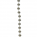 Ghirlanda di perline color argento 10mt diametro 0,8cm
