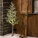 Albero luminoso innevato 180cm per uso interno/esterno