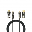 Cavo HDMI in fibra ottica con adattatore micro HDMI/HDMI 40 metri