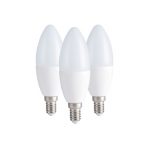 Kit 3 lampadine oliva E14 8W luce calda 806 lumen